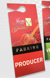 ACCESS Event Solutions 01 Hot Foil Stamped Jazz Parking Passes