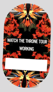 ACCESS Event Solutions 01 Jay Z And Kanye West Satin Stick On Pass