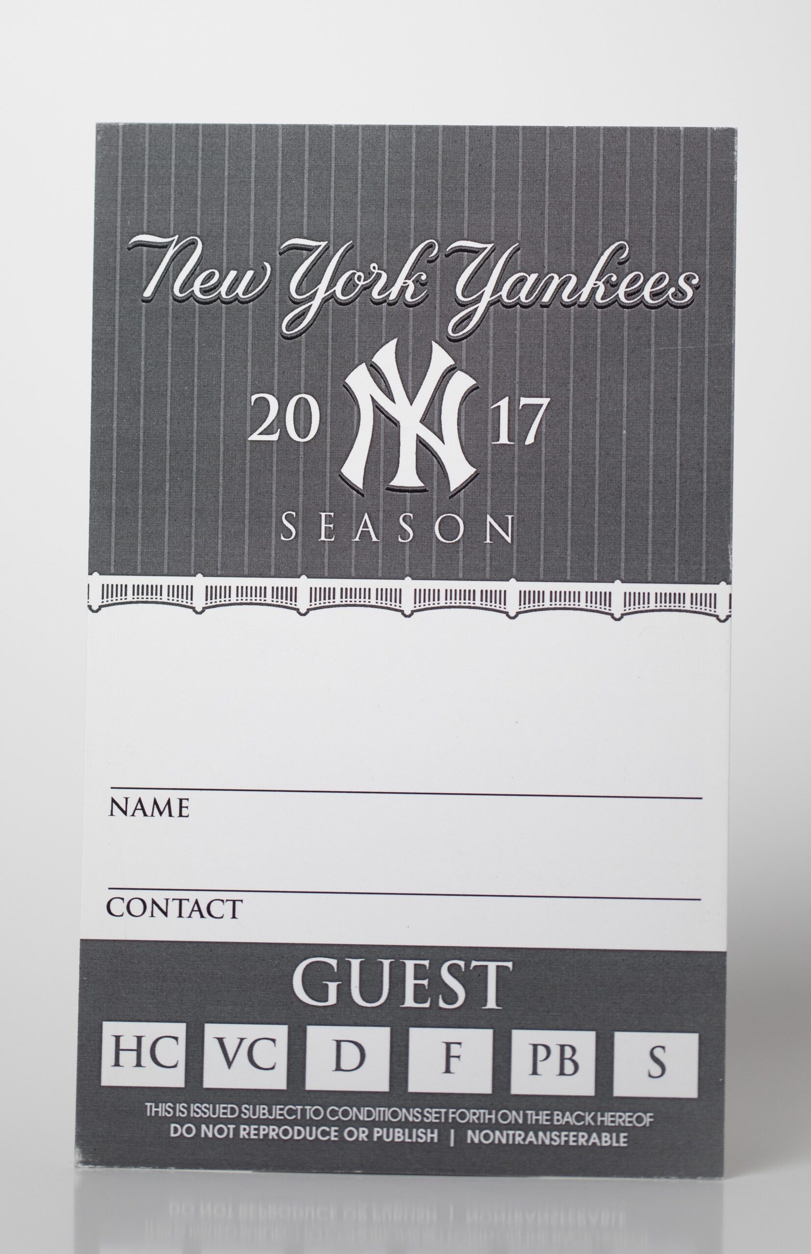 New York Yankees Custom Hang Tags