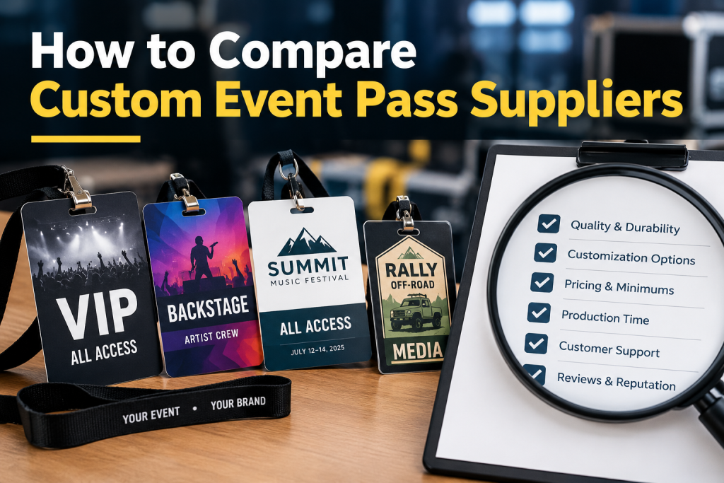 How to Compare Custom Event Pass Suppliers