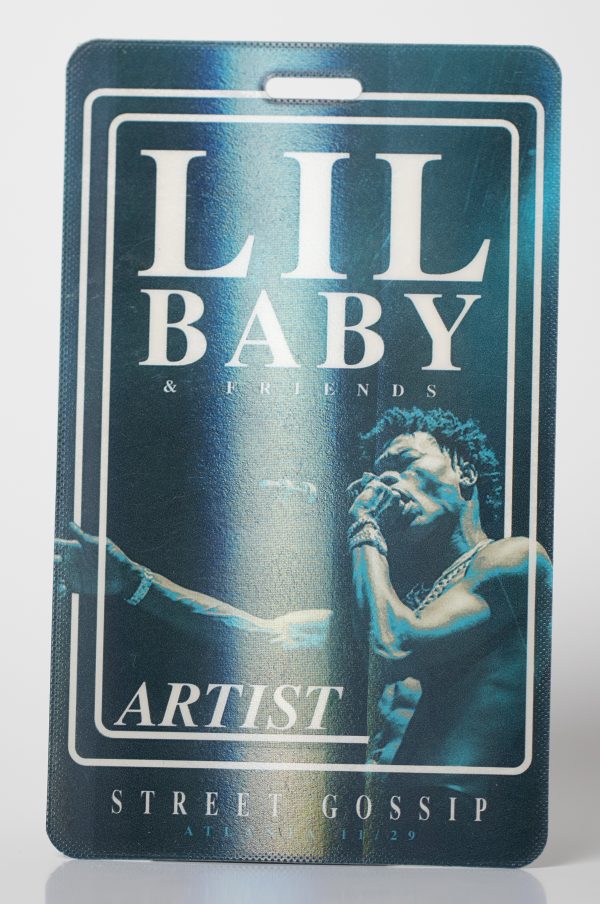 Full Flood Hot Foil Stamped Lil Baby Event Credential