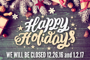 We Will Be Closed For Christmas And New Years