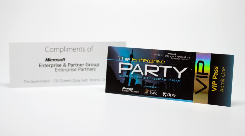 ACCESS Event Solutions Conference Tickets Foil