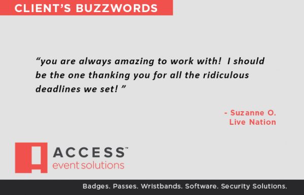Live Nation testimonial for ACCESS Event Solutions