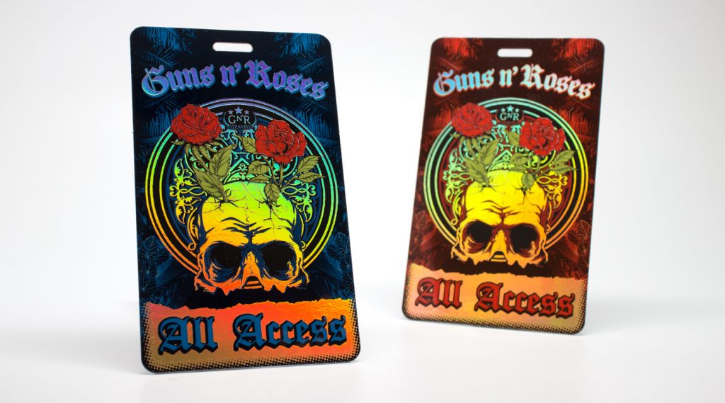 ACCESS Event Solutions Music Gnr Foiled Backstage Passes