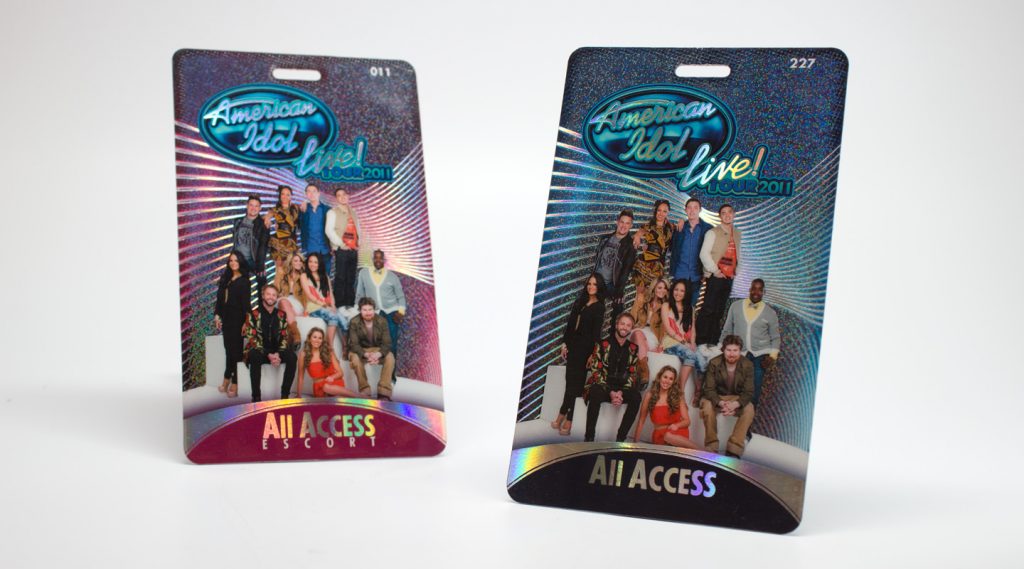 ACCESS Event Solutions Music Idol Foiled Backstage Passes