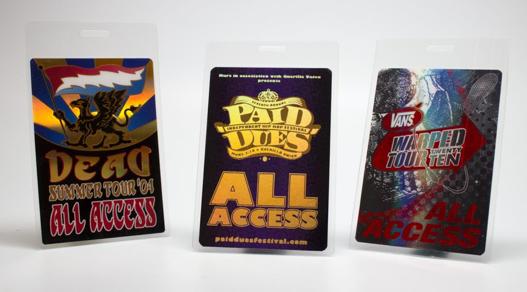 ACCESS Event Solutions Music Pouch Laminates With Foil