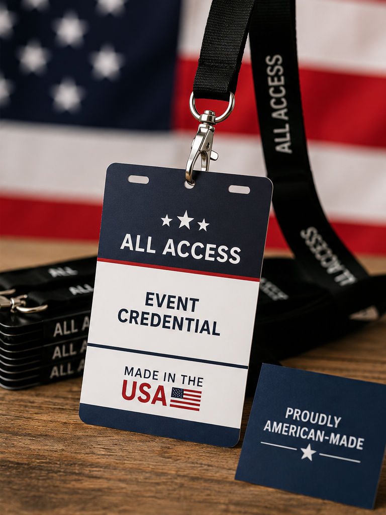 Why American-made matters for event credentials.