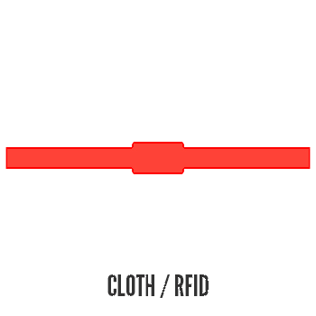 Cloth / RFID Wristbands template preview